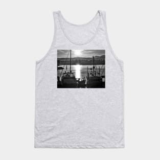 Sunset Fishing Boats Tank Top